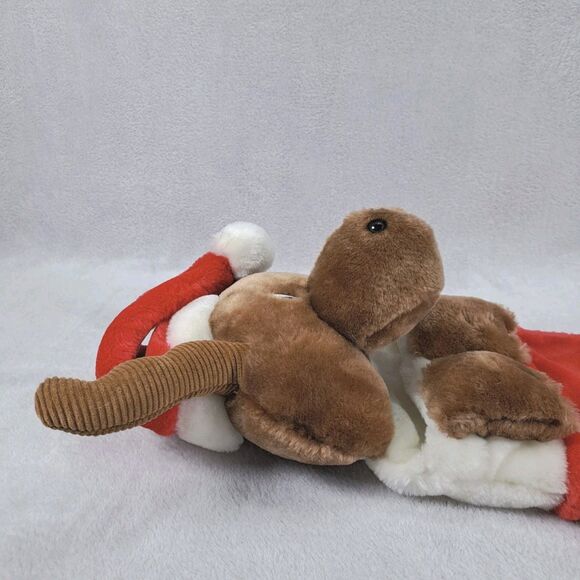 Vintage Christmas Stocking 3D Plush Moose 24" Chrisha Playful 1988  *No sound* - Picture 7 of 12